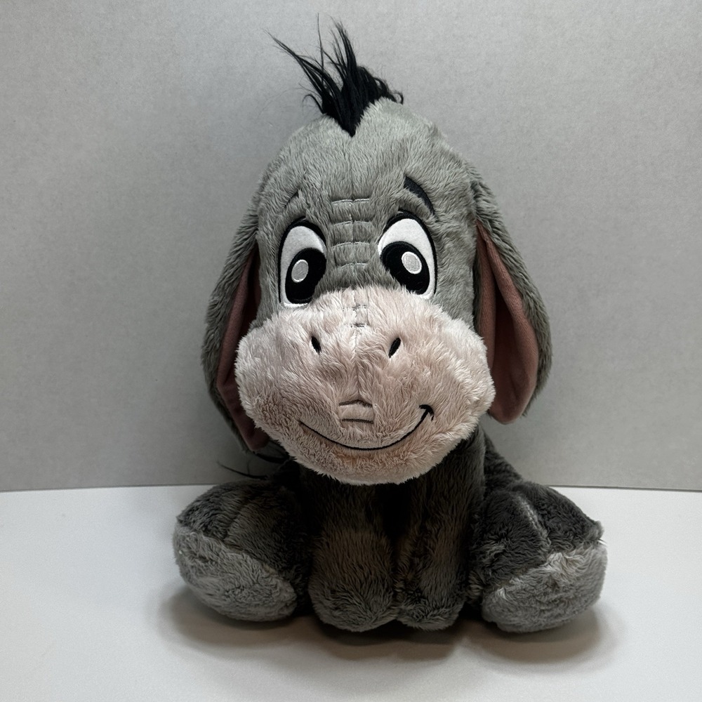 Disney Eeyore Big Feet Plush Stuffed Animal Winnie The Pooh Gray Donkey Cute 11"